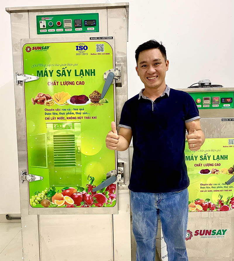 Lắp đặt máy sấy lạnh 20 khay đến Ninh Thuận