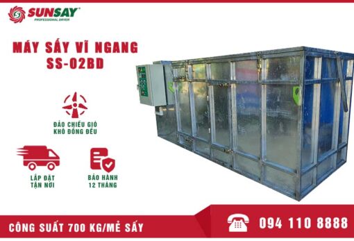 Máy sấy vĩ ngang 700 kg SUNSAY