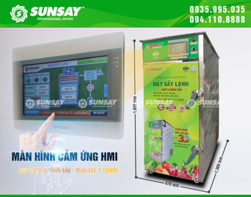 Màn hình cảm ứng HMI dễ sử dụng chỉ bằng vài thao tác đơn giản