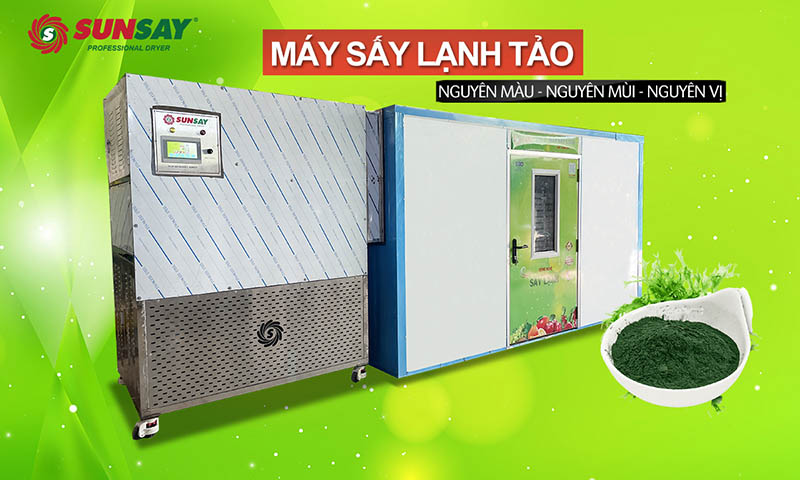 Sấy tảo cực đơn giản với máy sấy lạnh công nghiệp 200kg