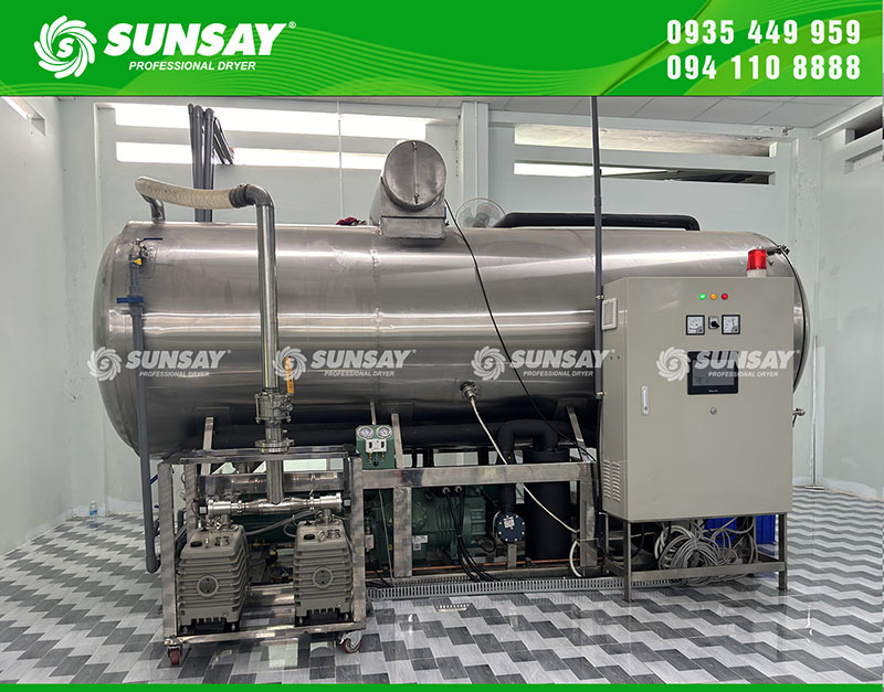 Máy sấy thăng hoa SUNSAY có đa dạng công suất mẫu mã cho quý khách hàng lựa chọn